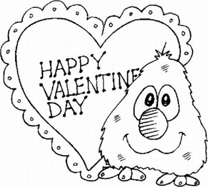 Plansa de colorat cu Valentines day 171 57